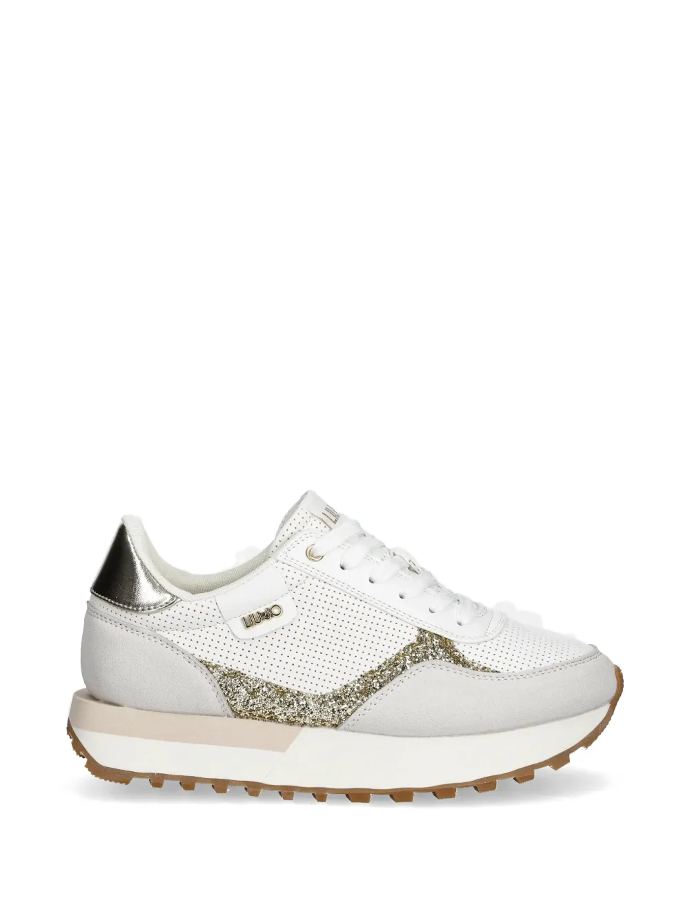 LIU JO Sneakers verfraaid met glitter Wit