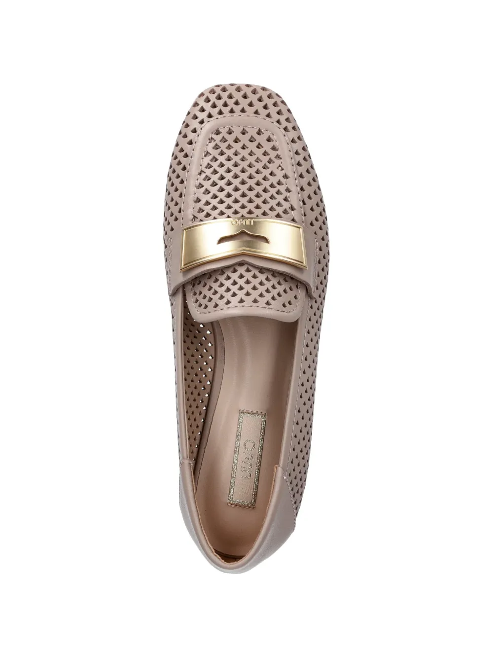 LIU JO Geperforeerde loafers Beige