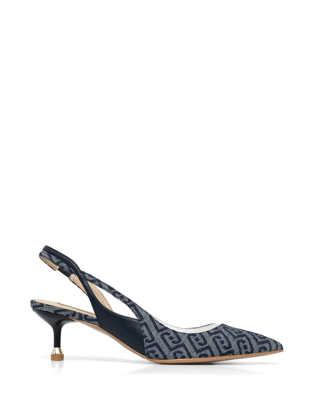 Liu •jo Denim Slingback Pumps In Multi