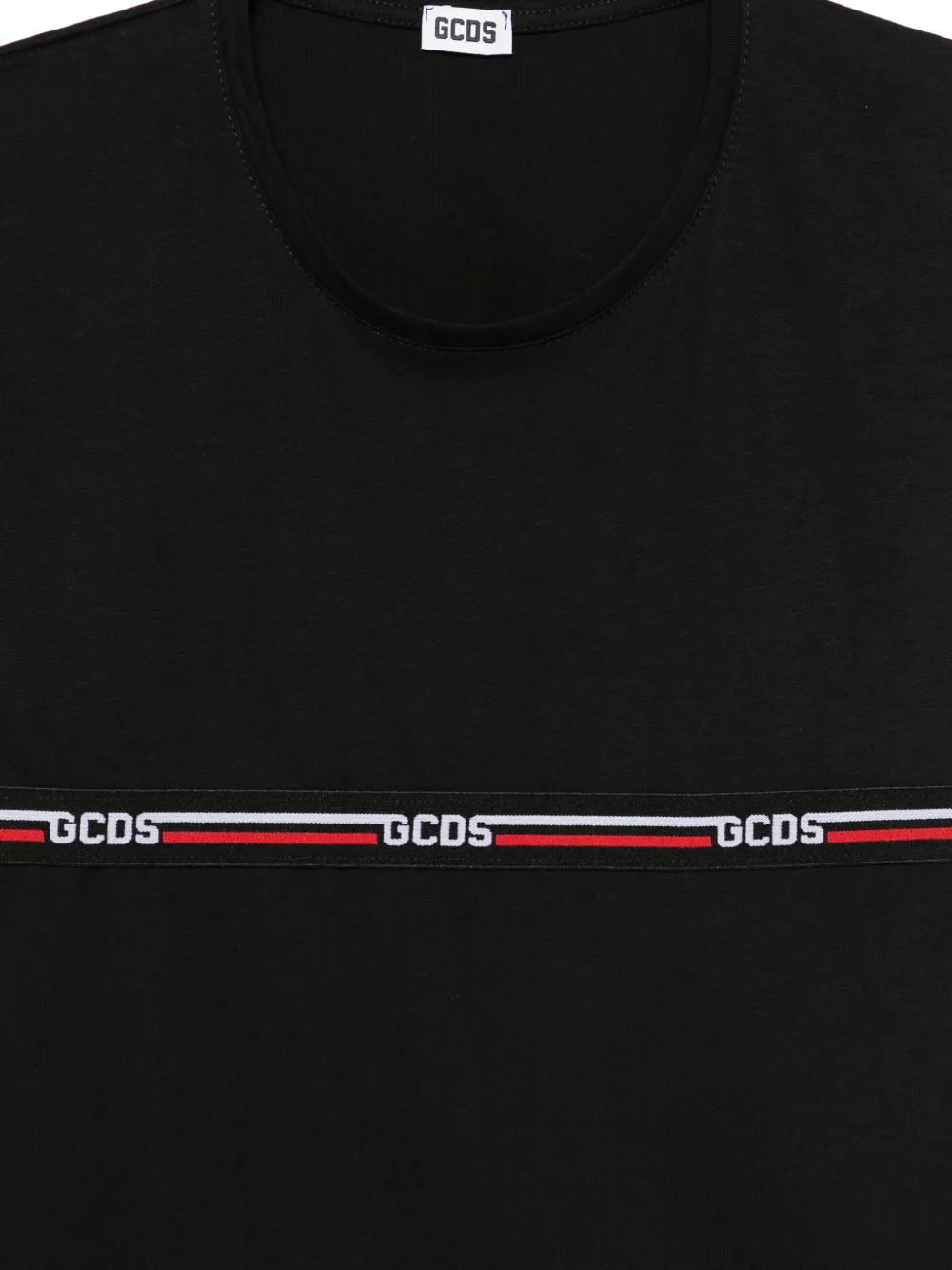 Gcds Kids T-shirt met logo Zwart
