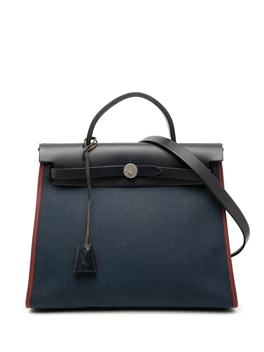 Hermès Pre-Owned 2015 Toile Herbag Zip 31 satchel - Blu