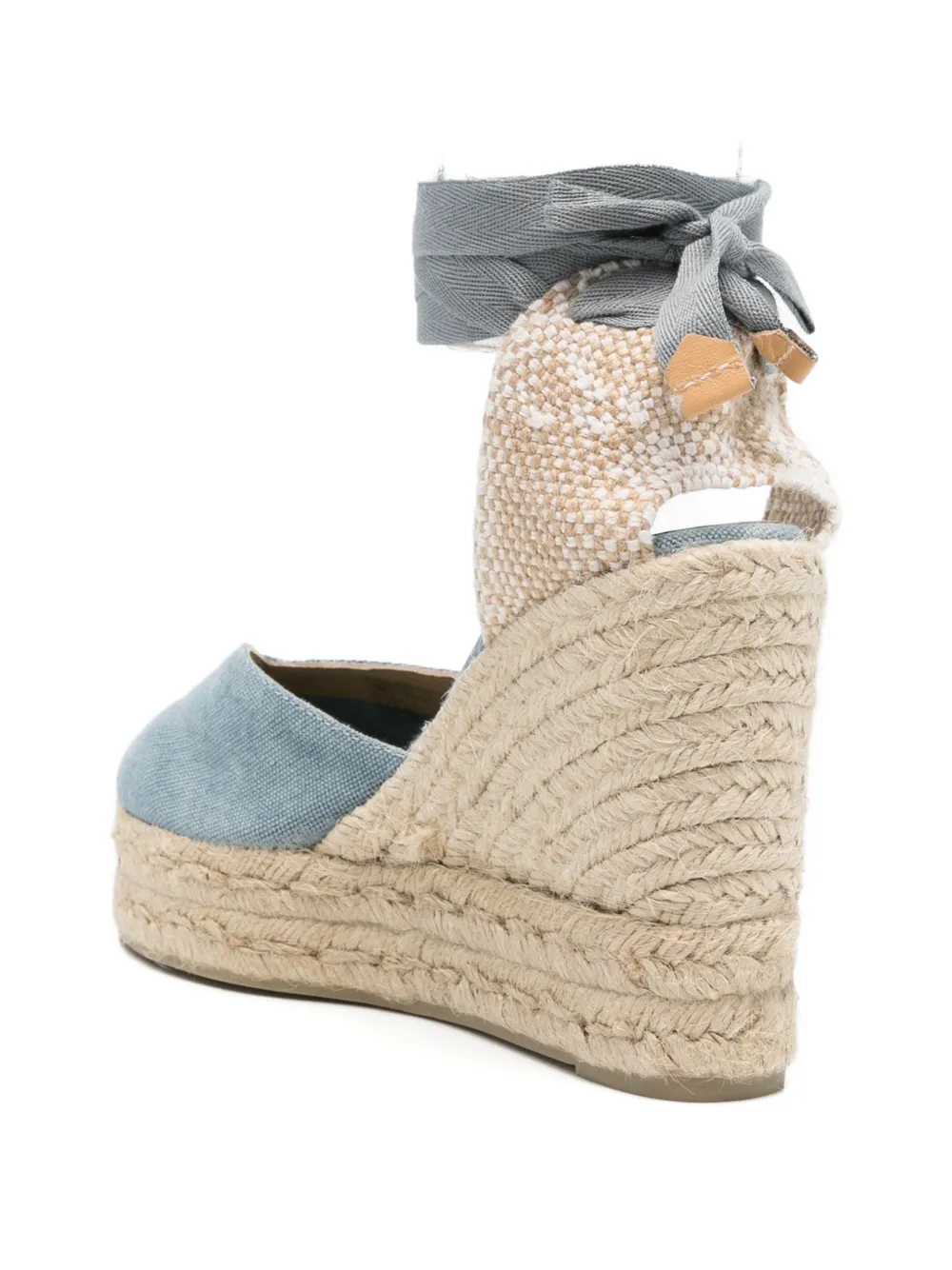 Castañer Chiara tie fastening espadrilles Blauw