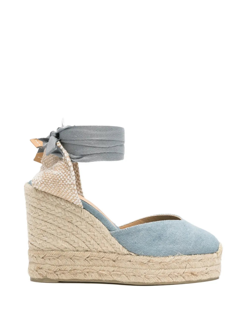 Castañer Chiara tie fastening espadrilles Blauw