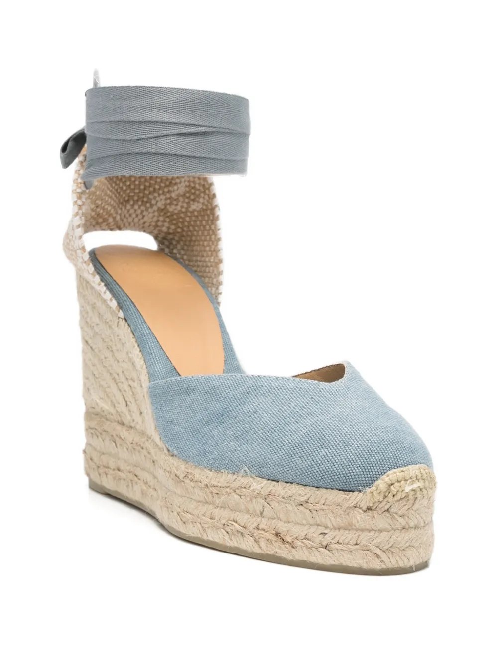 Castañer Chiara tie fastening espadrilles Blauw