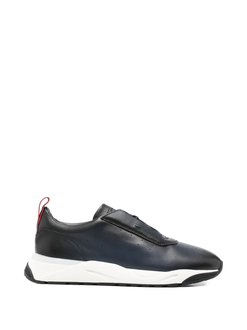 Santoni leather sneakers - Blu