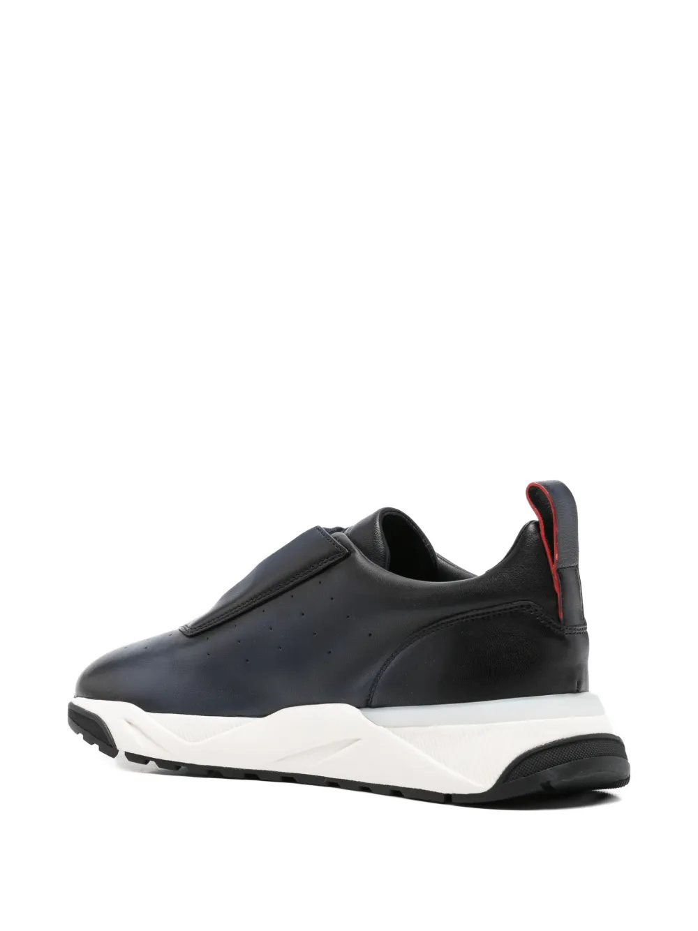 Santoni Leren sneakers Blauw