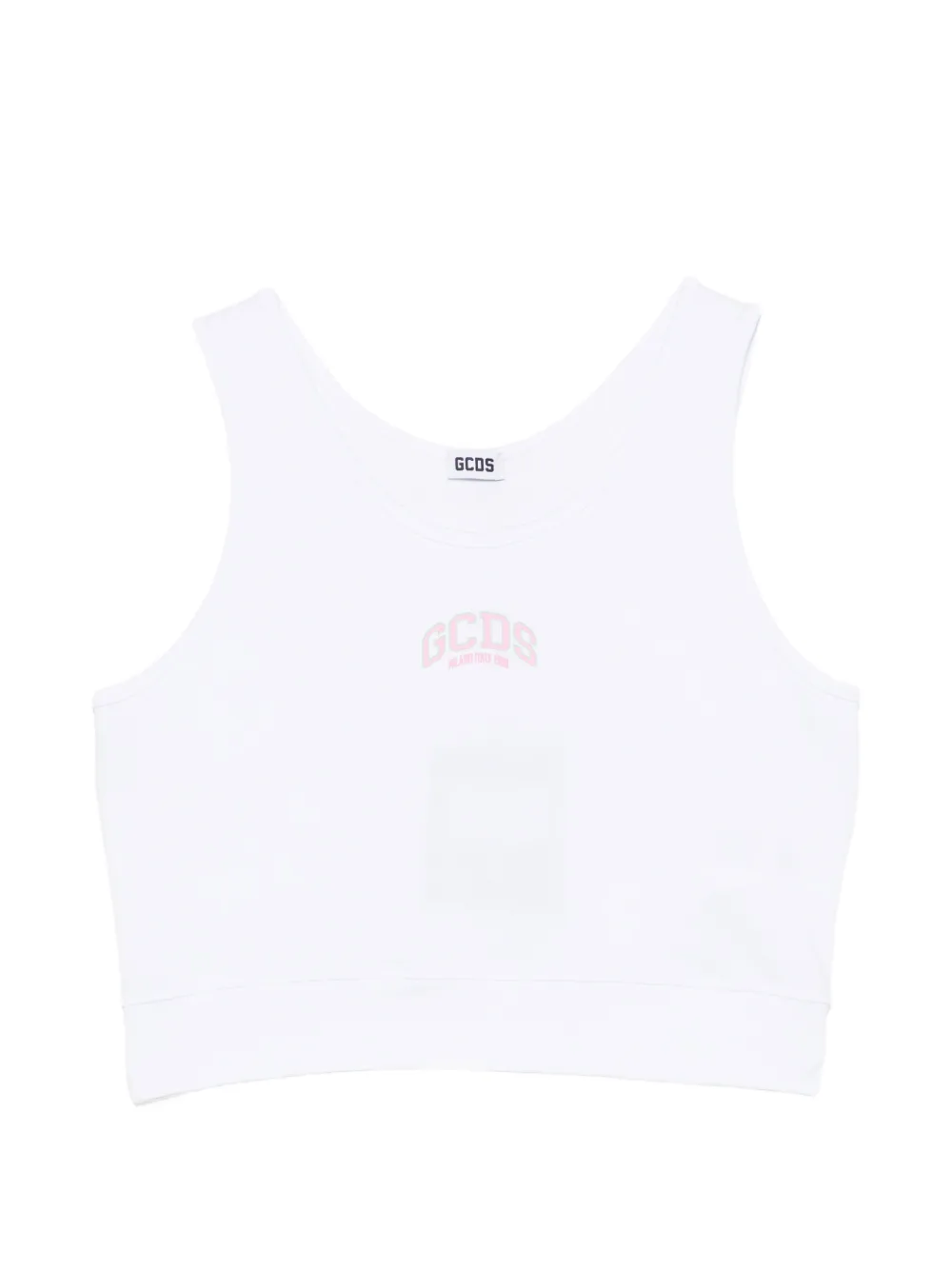 Gcds Kids Top smanicato - Bianco