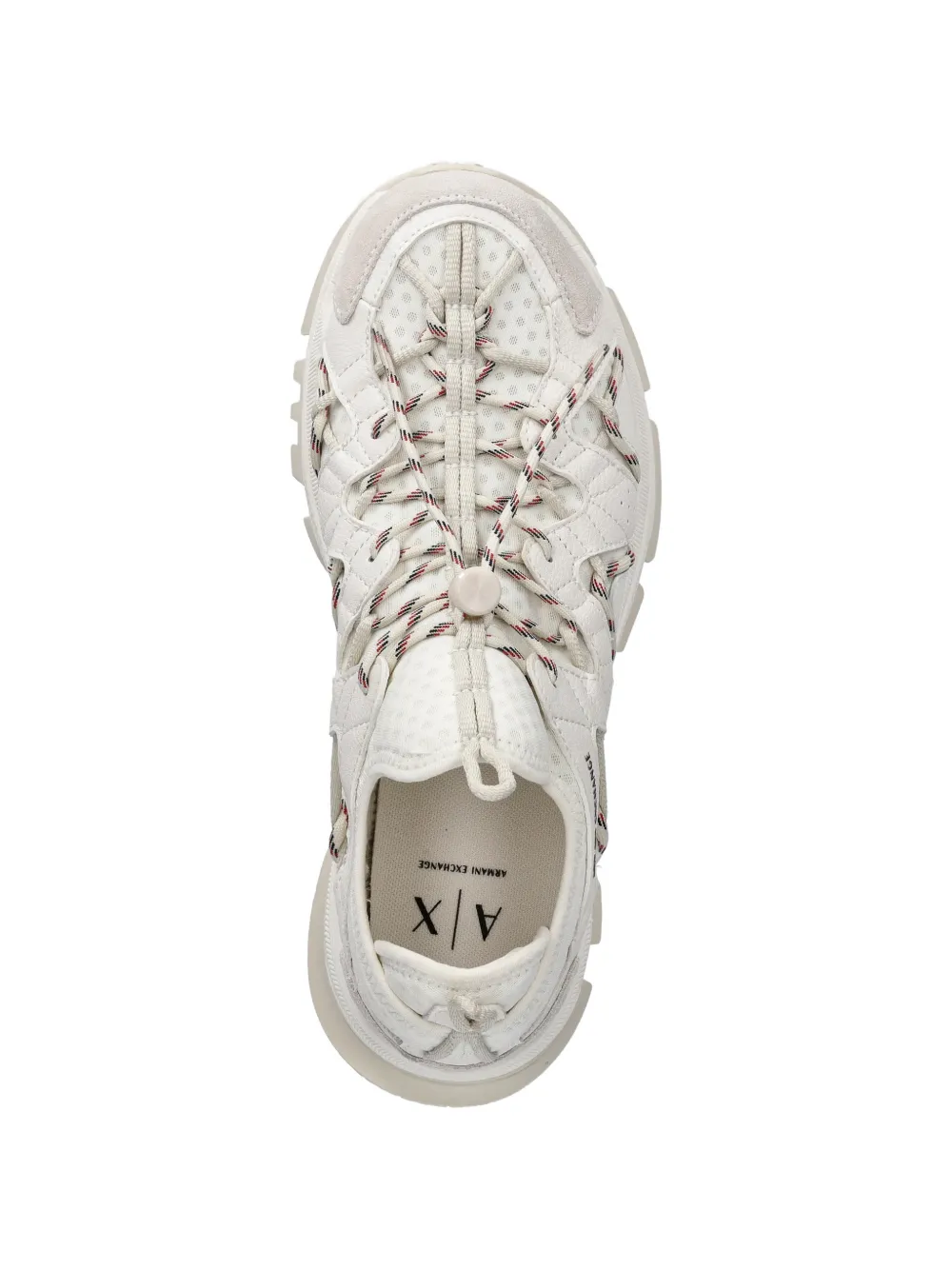 Armani Exchange Sneakers met vlakken Beige
