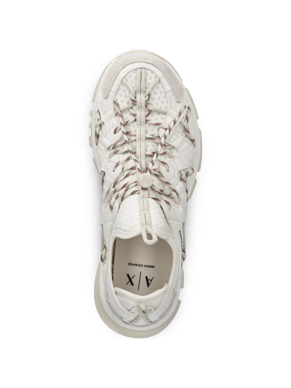  Armani Exchange Lace-up Panelled Sneakers - Neutrals 