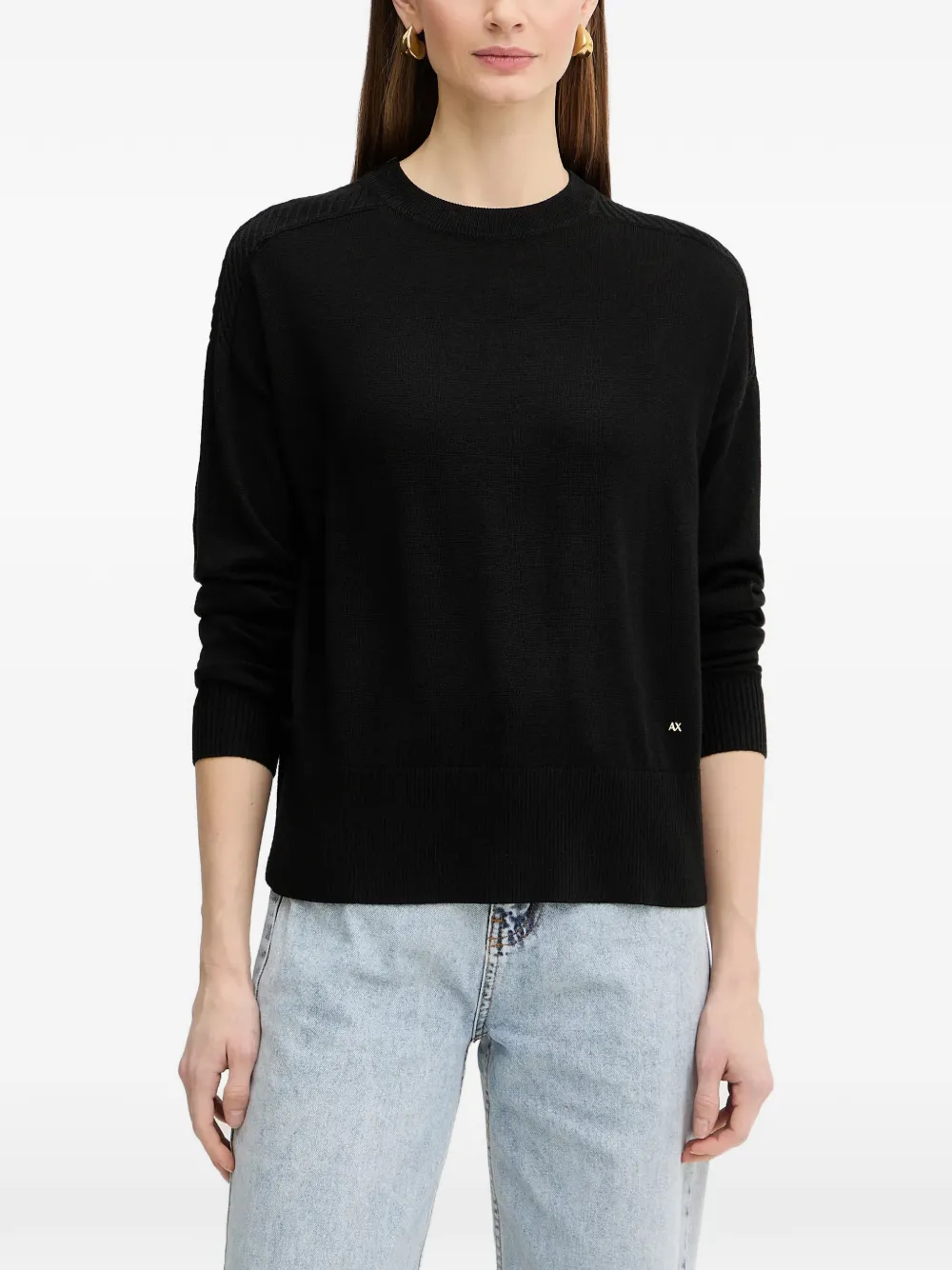 Armani Exchange logo-detail sweater - Nero