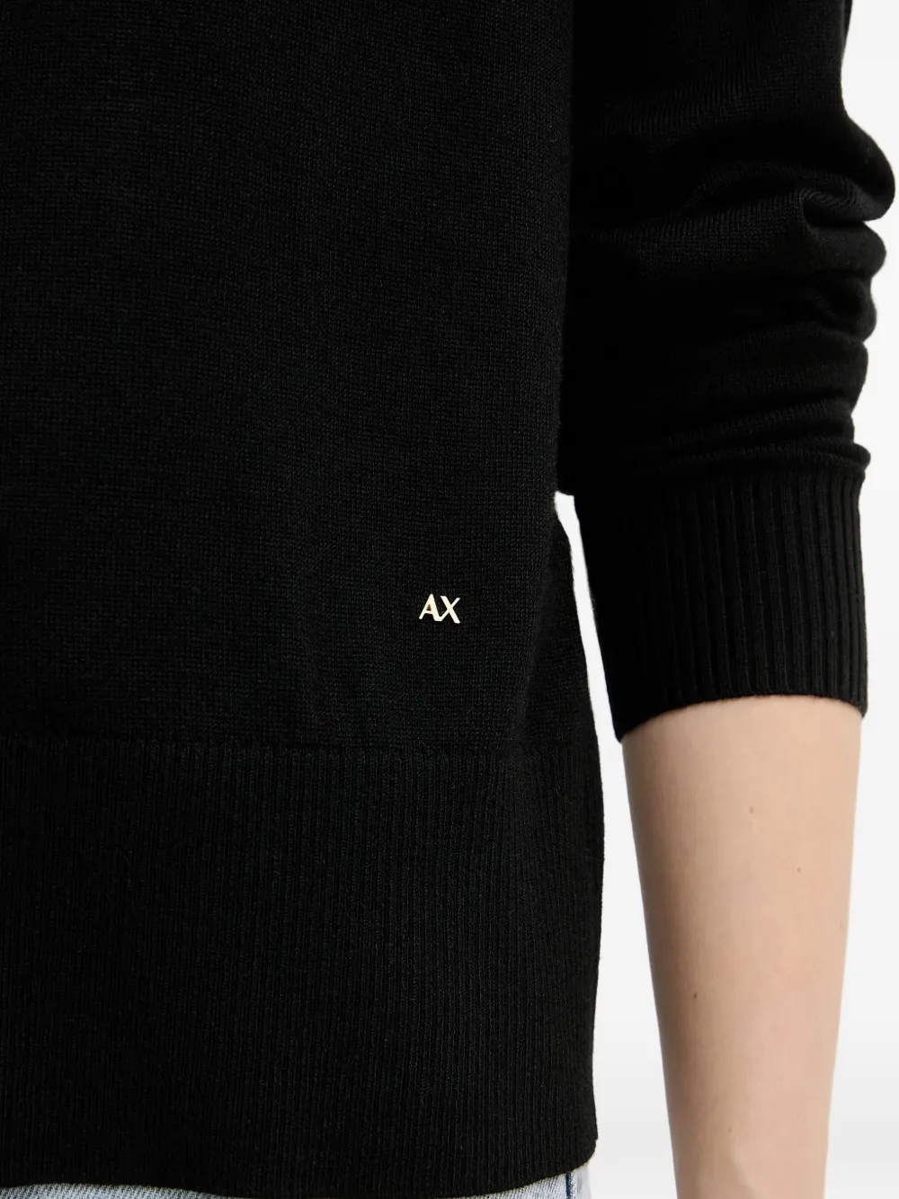 Armani Exchange Trui met logo Zwart