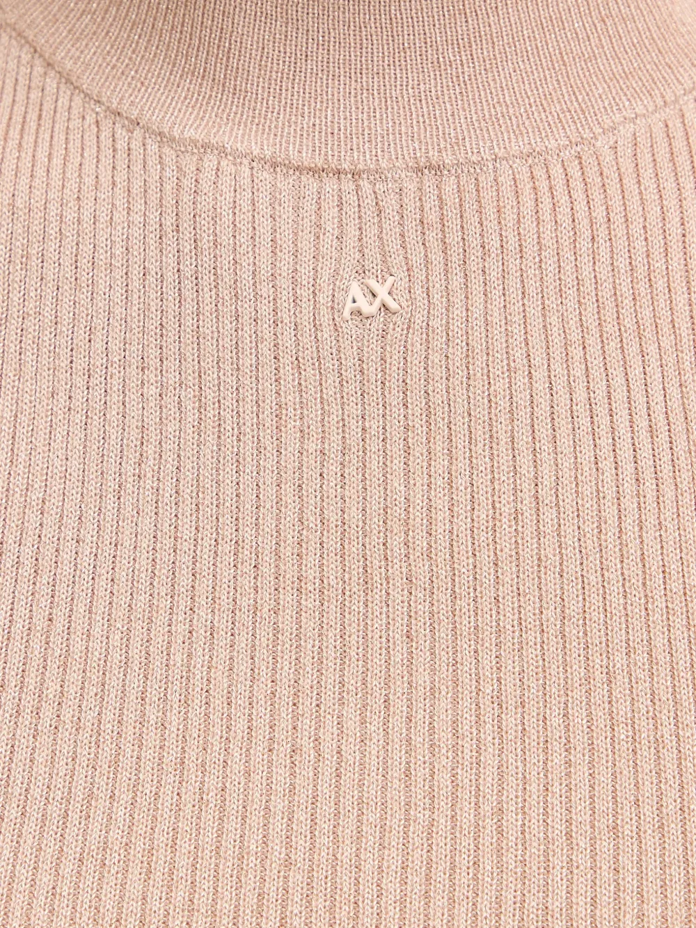 Armani Exchange Geribbelde tanktop Beige
