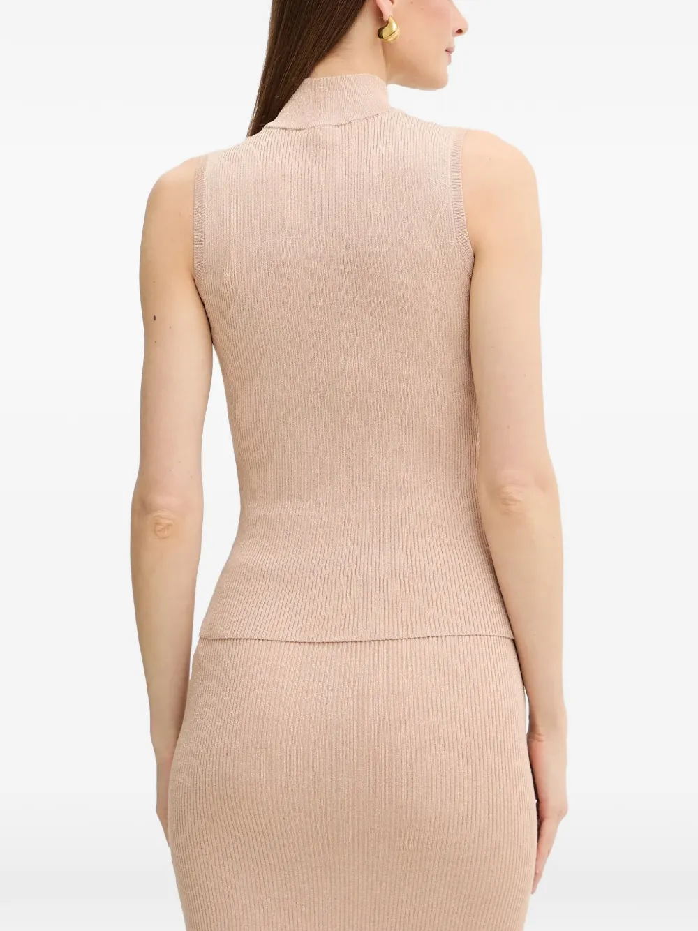  Armani Exchange Ribbed Tank Top - Neutrals 