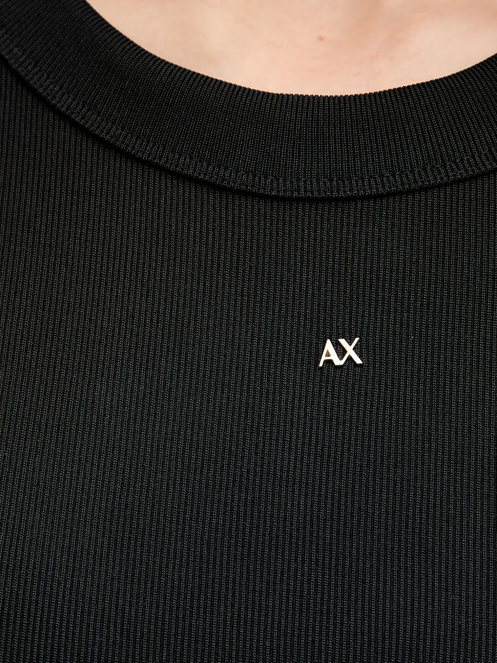 Armani Exchange Midi-jurk met lange mouwen Zwart