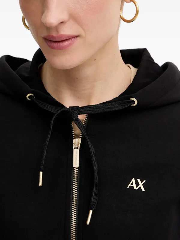 Armani Exchange ジップアップ パーカー | ブラック | FARFETCH JP