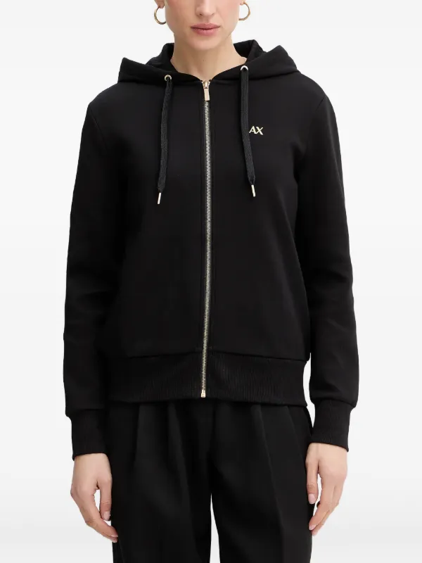 Armani Exchange ジップアップ パーカー | ブラック | FARFETCH JP