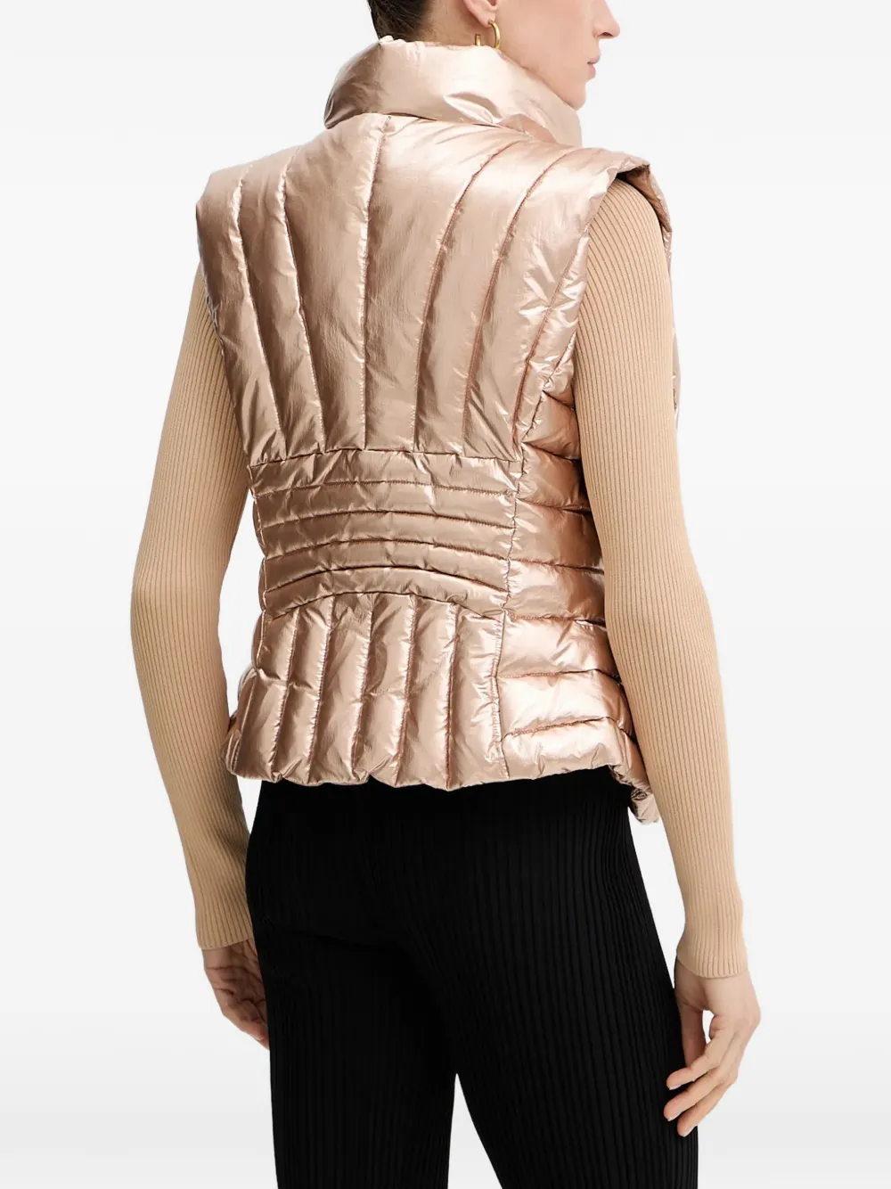 Padded Zip-Fastening Gilet