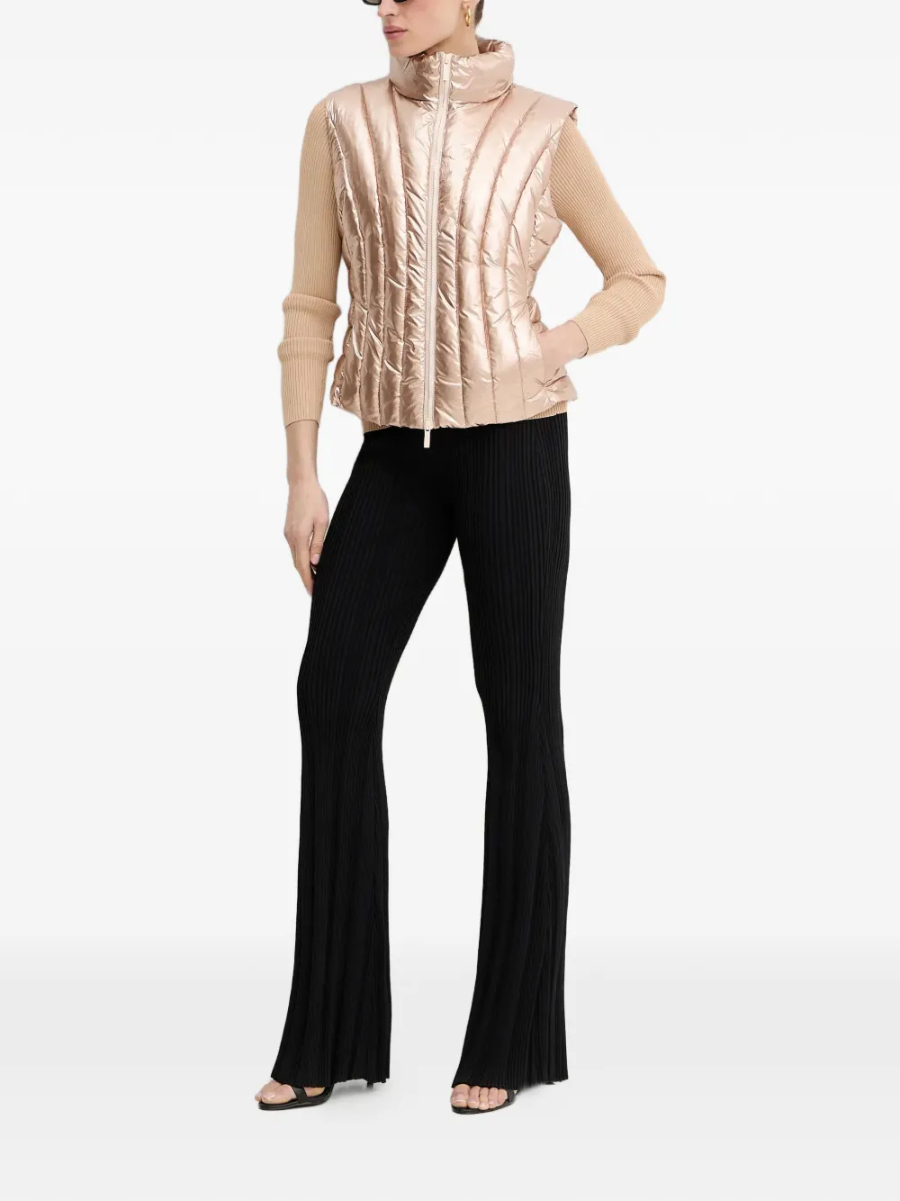Padded Zip-Fastening Gilet