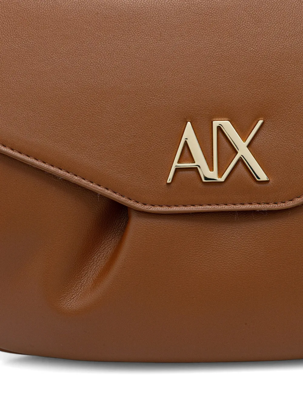 Armani Exchange Crossbodytas met gesmockt effect Bruin