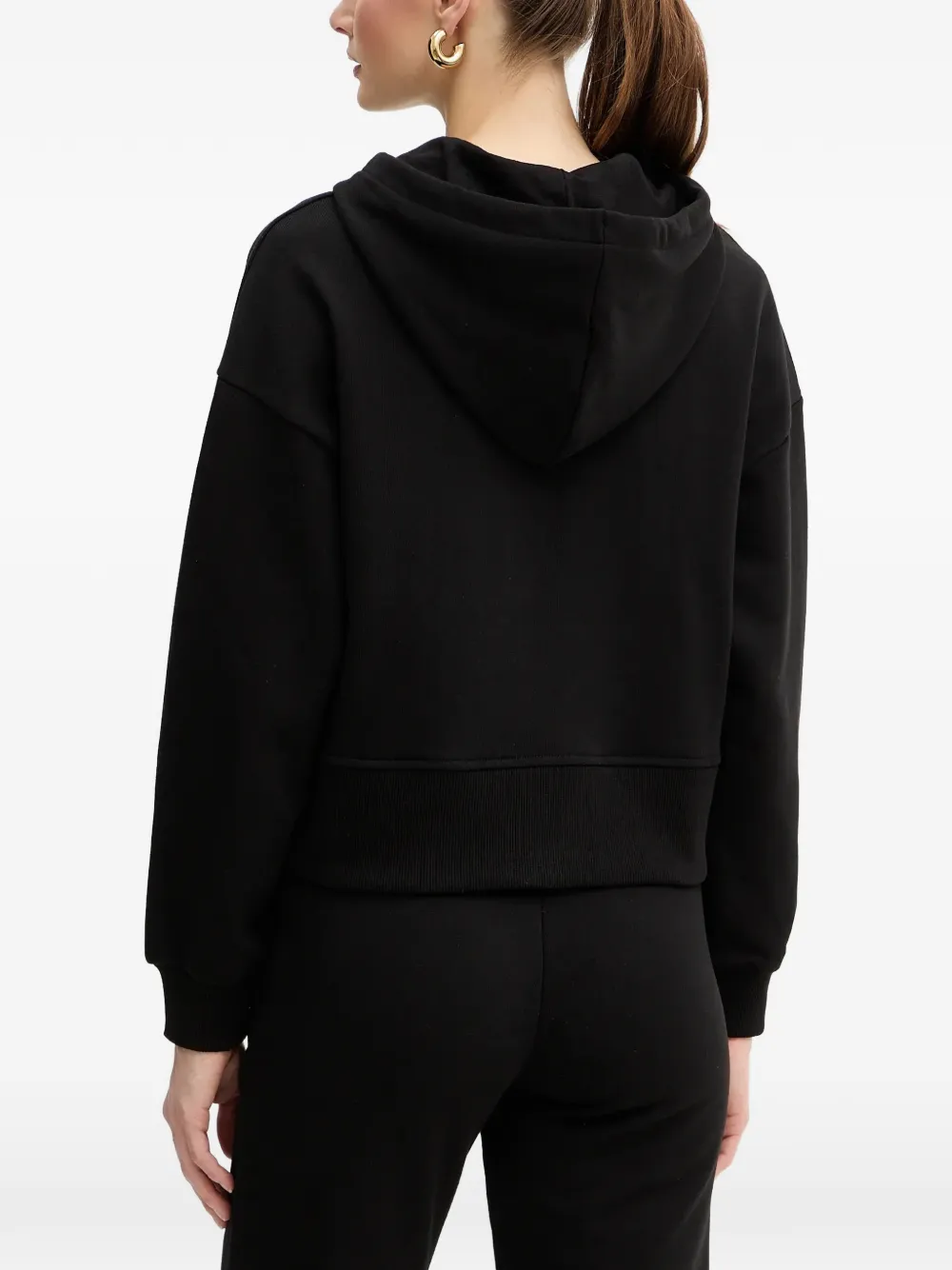Armani Exchange Hoodie met rits Zwart