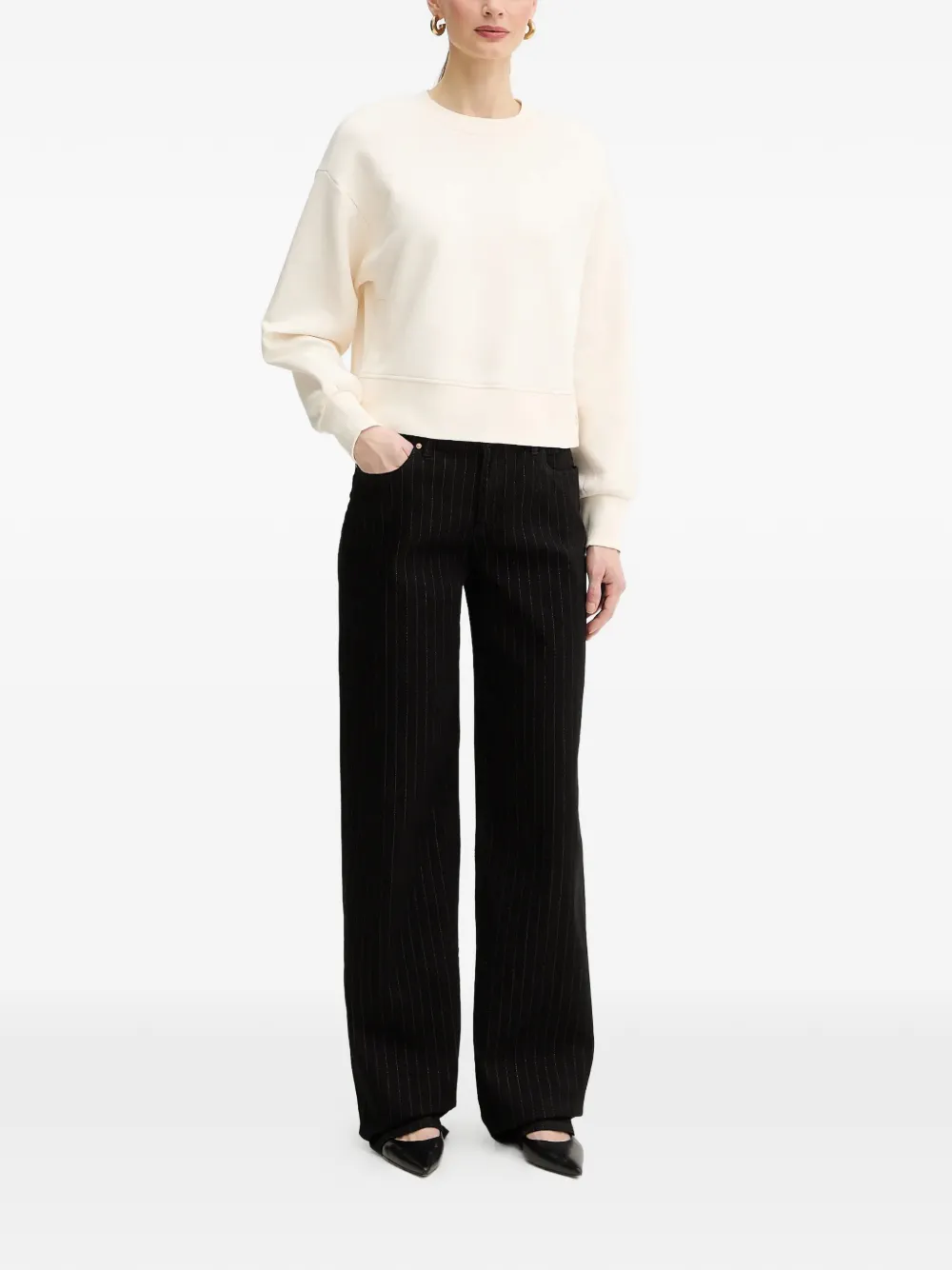  Armani Exchange Pinstripe Jeans - Black 
