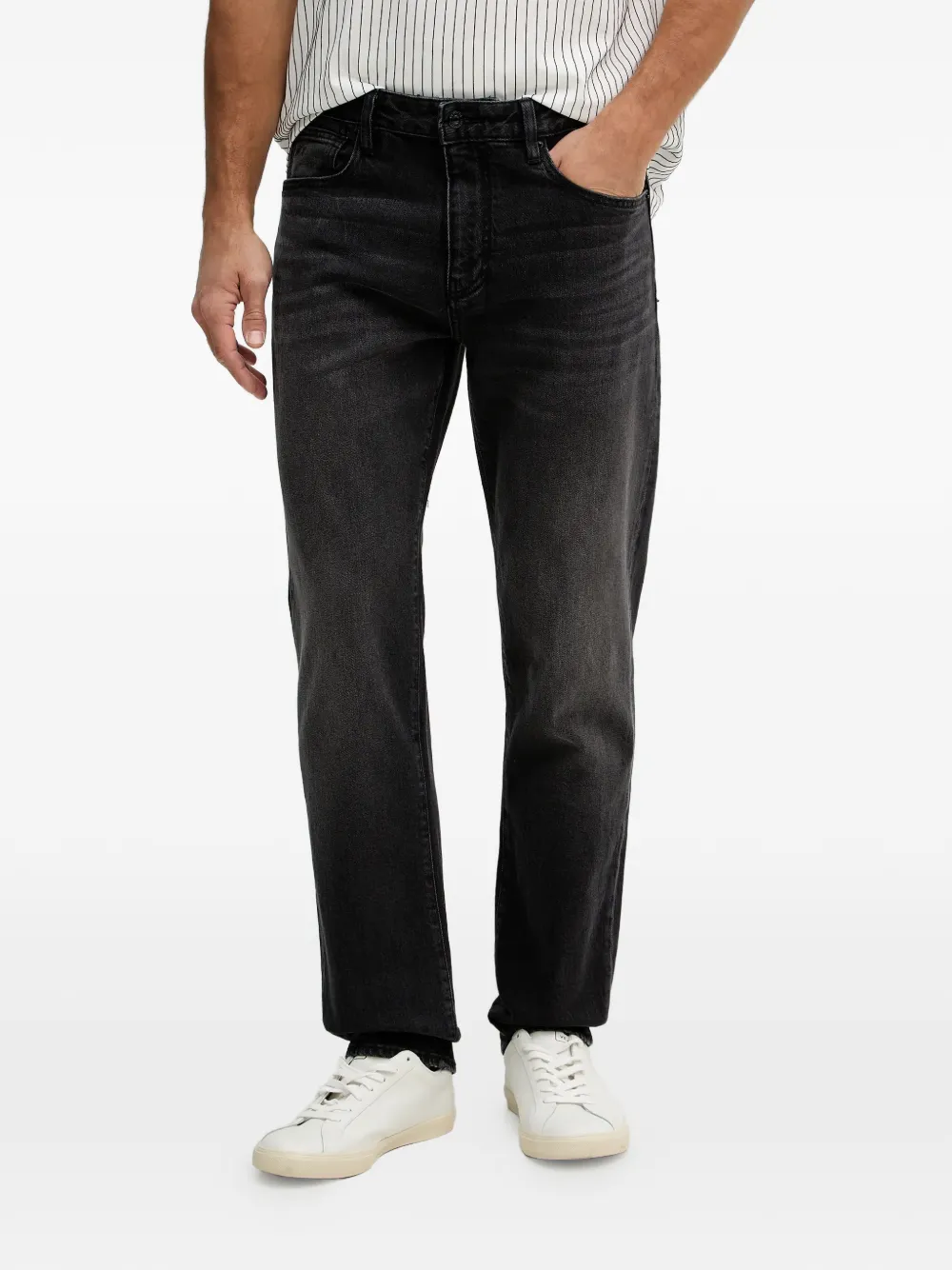 Armani Exchange buttoned jeans - Nero