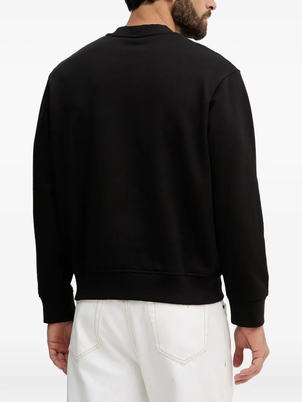 Armani Exchange Sweater met print Zwart