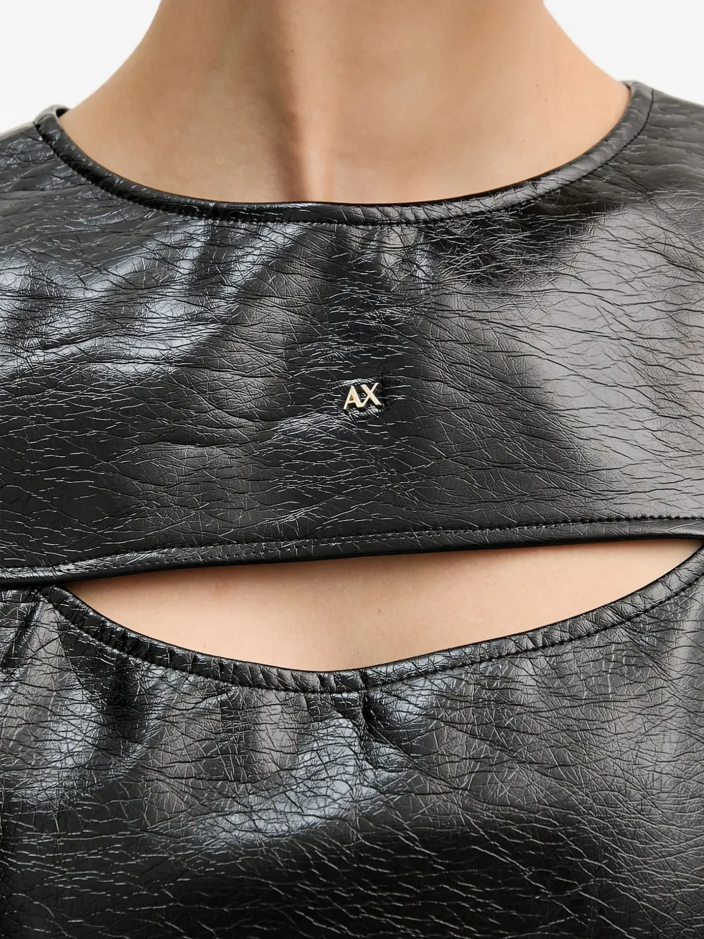Armani Exchange Uitgesneden mini-jurk Zwart
