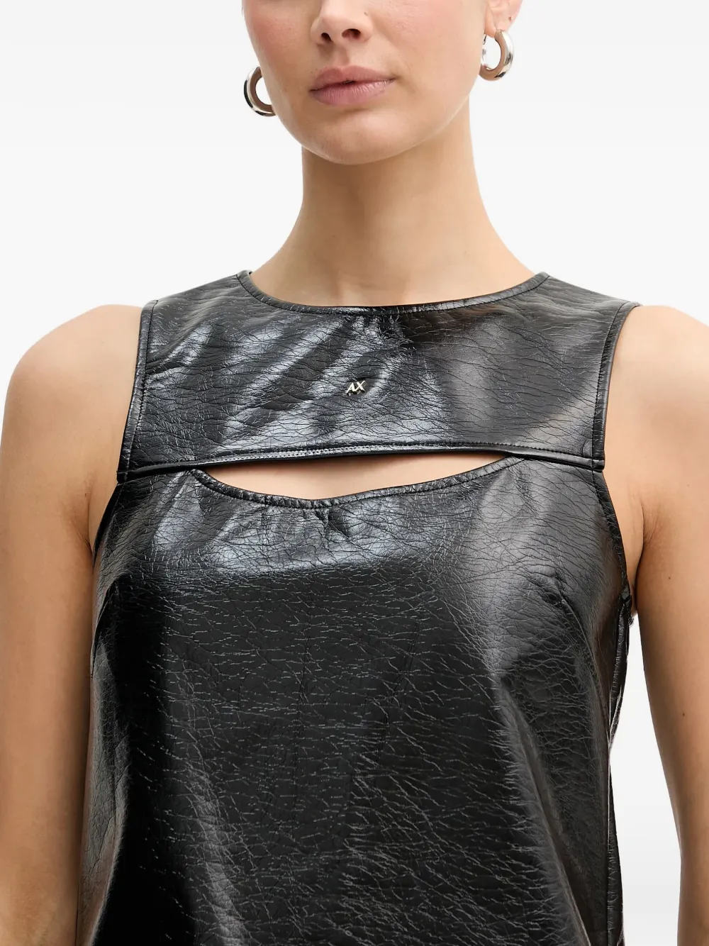 Armani Exchange Uitgesneden mini-jurk Zwart