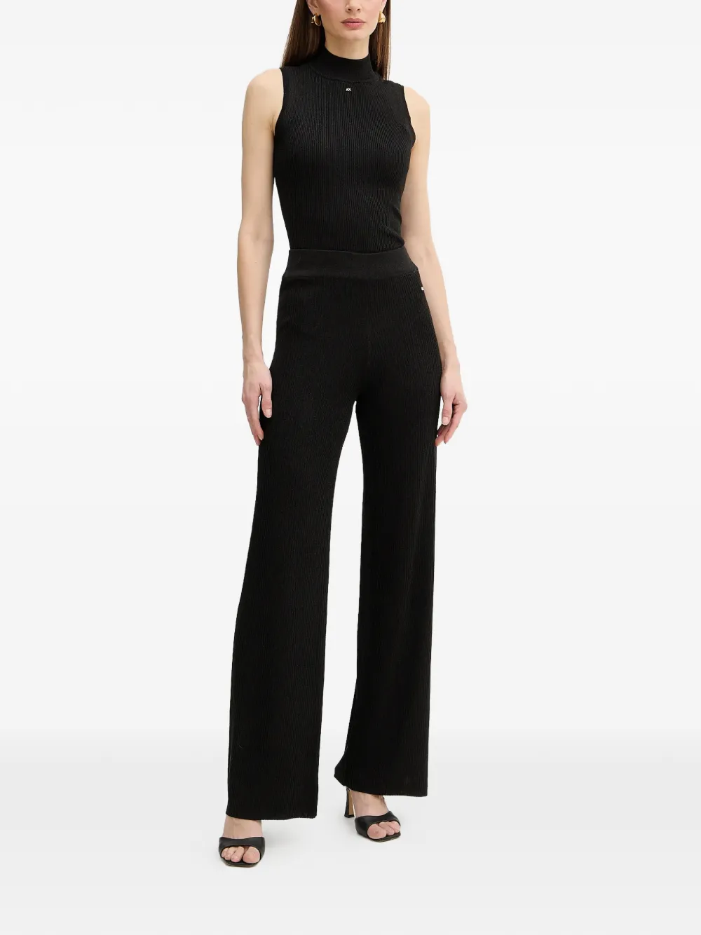 Armani Exchange Flared broek Zwart