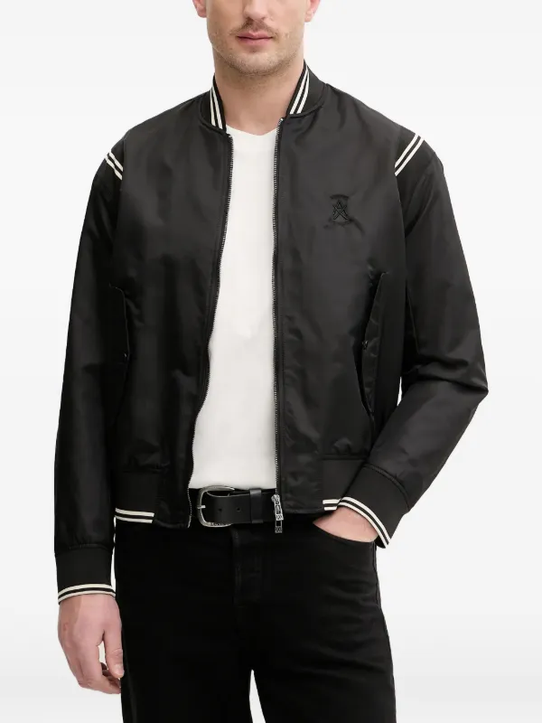 Armani Exchange Jaqueta Com Acabamento De Listras | Preto