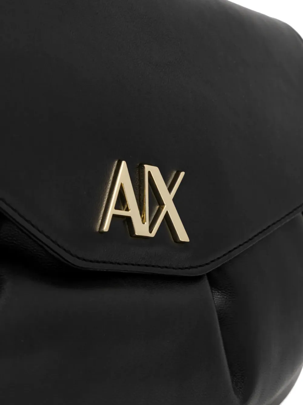 Armani Exchange Crossbodytas met gesmockt effect Zwart