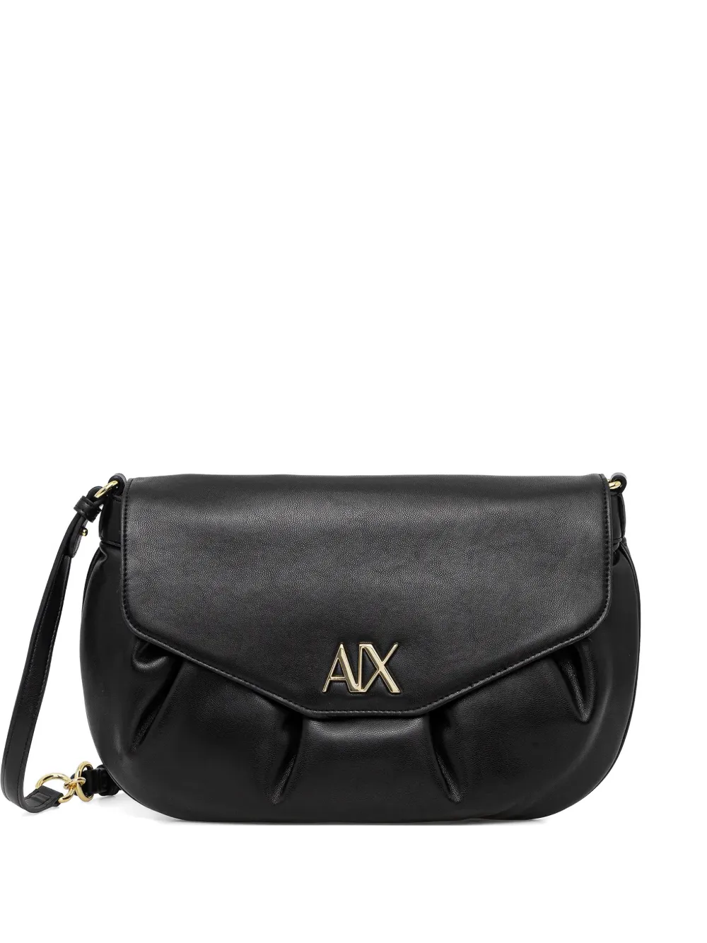Armani Exchange gathered-effect cross-body bag - Nero