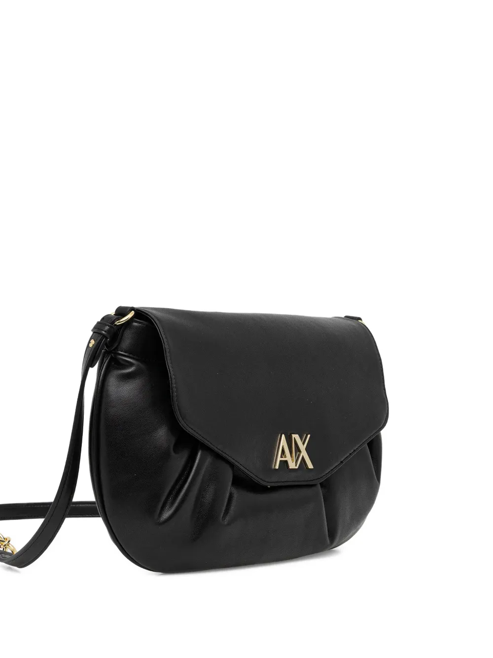Armani Exchange Crossbodytas met gesmockt effect Zwart