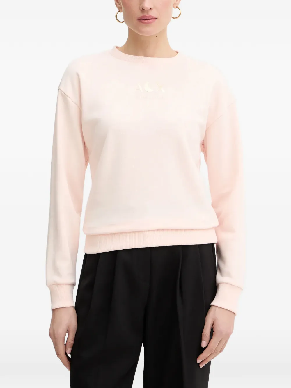 Armani Exchange crew-neck sweatshirt - Rosa