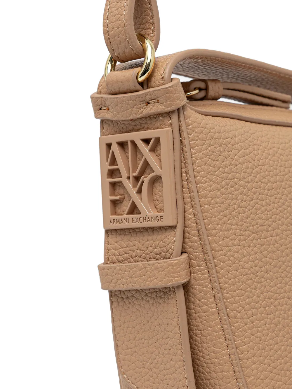Armani Exchange Kleine crossbodytas met logodetail Beige