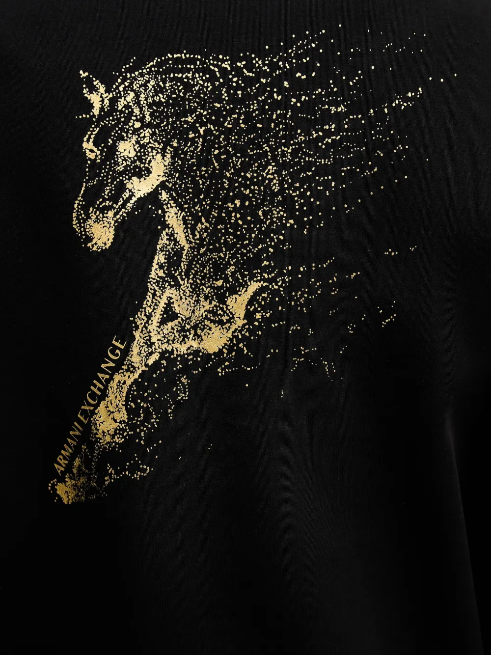 Armani Exchange Sweater met paardenprint Zwart