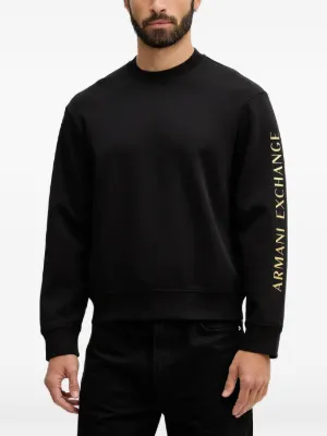 Armani Exchange プリント スウェットシャツ | ブラック | FARFETCH JP
