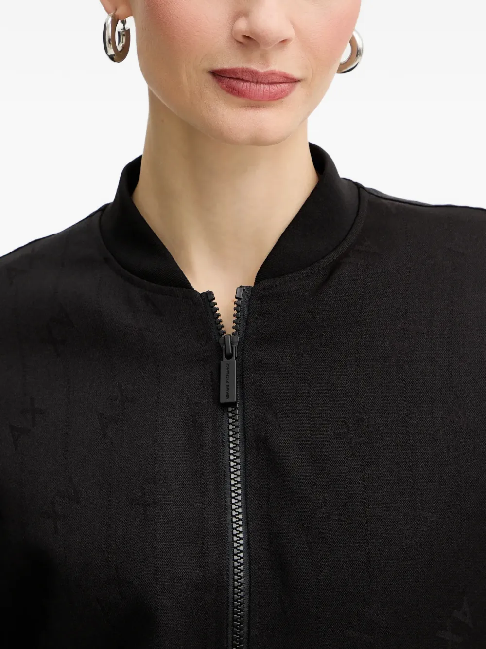 ruffled bomber jacket