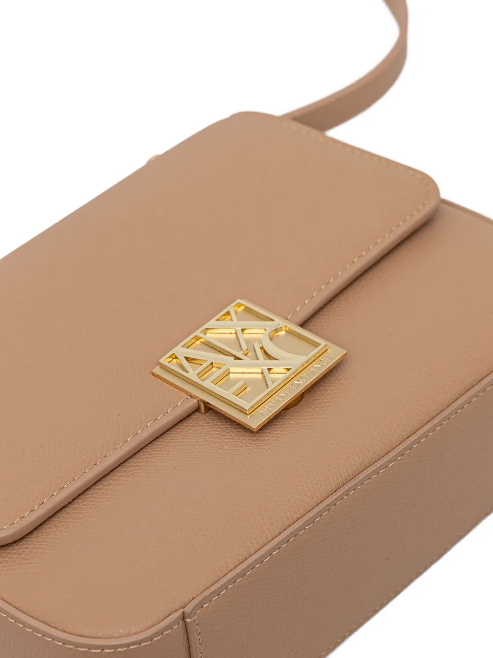 Armani Exchange Crossbodytas met logo Beige