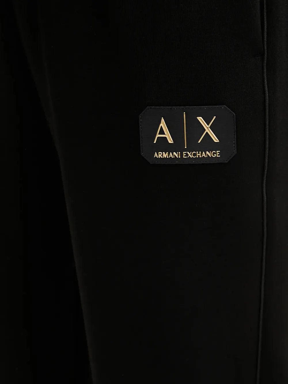 Armani Exchange Broek met logopatch Zwart