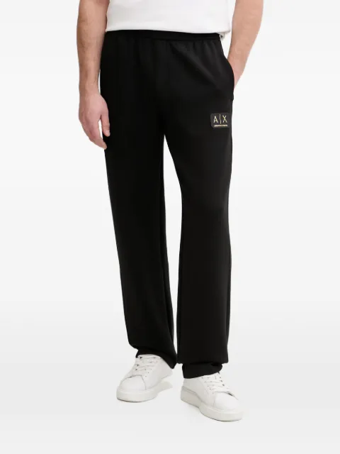 Armani Exchange logo-patch trousers