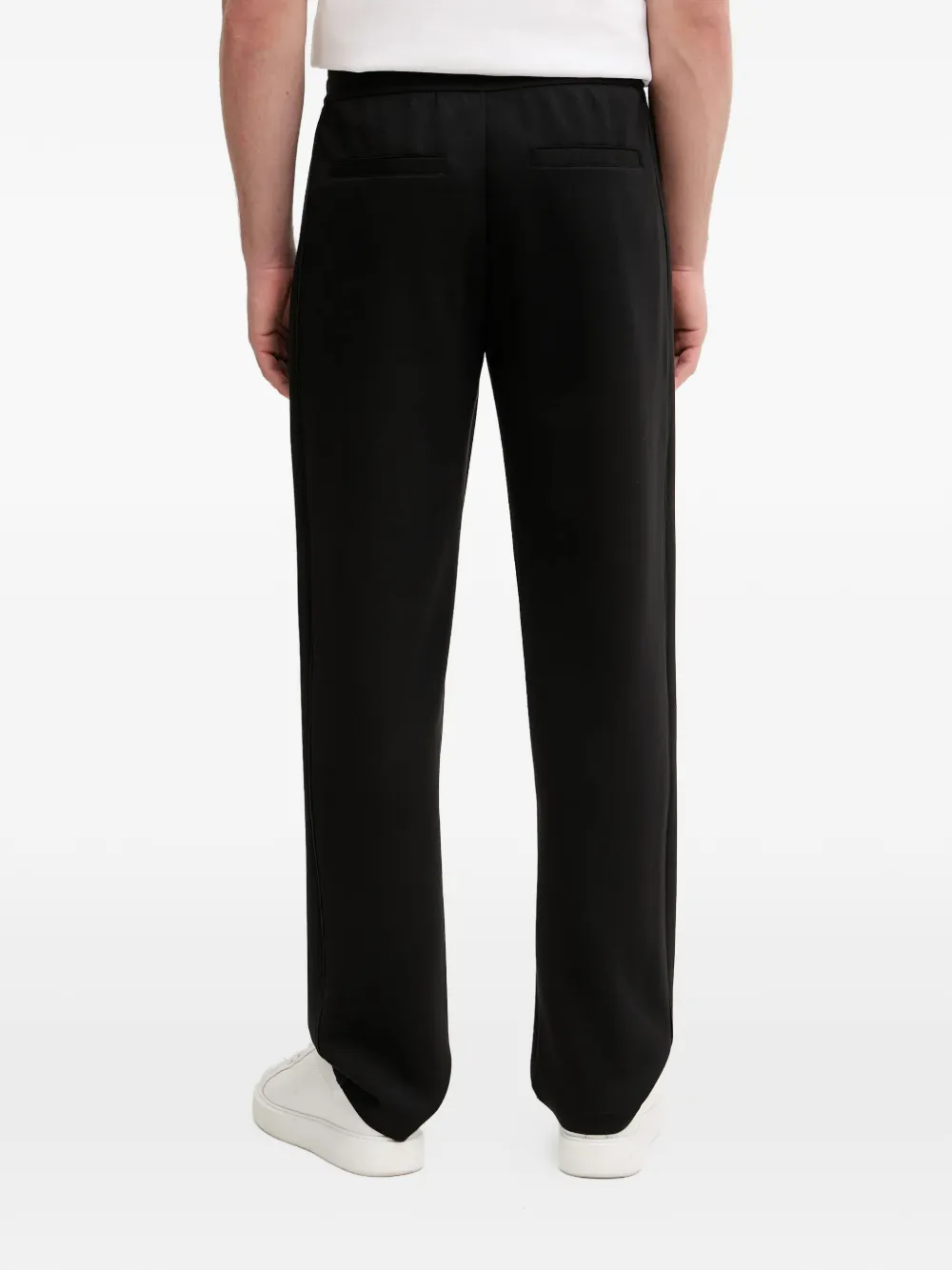 Armani Exchange Broek met logopatch Zwart
