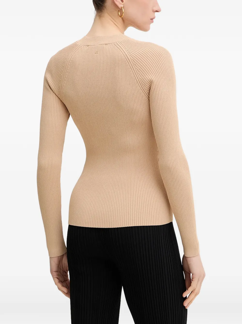  Armani Exchange Ribbed Sweater - Neutrals 