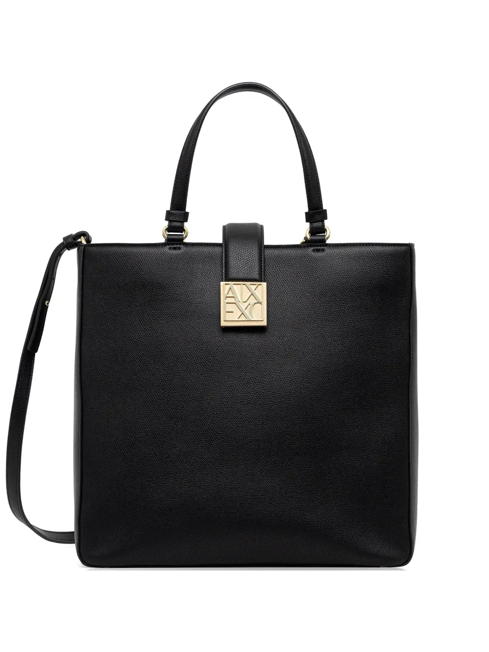 Armani Exchange logo-plaque tote bag - Nero