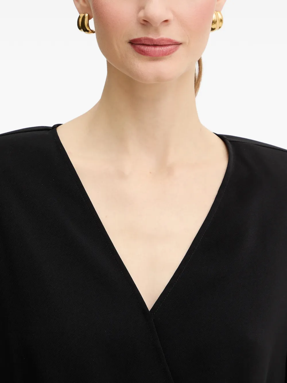 Armani Exchange Mini-jurk met V-hals Zwart