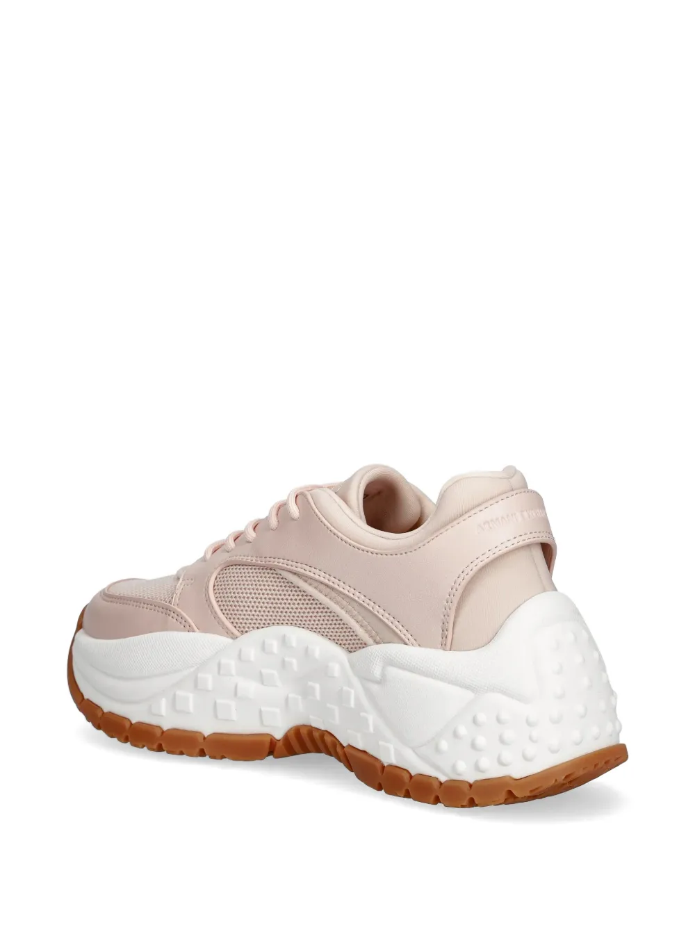 Armani Exchange Sneakers met textuur Beige