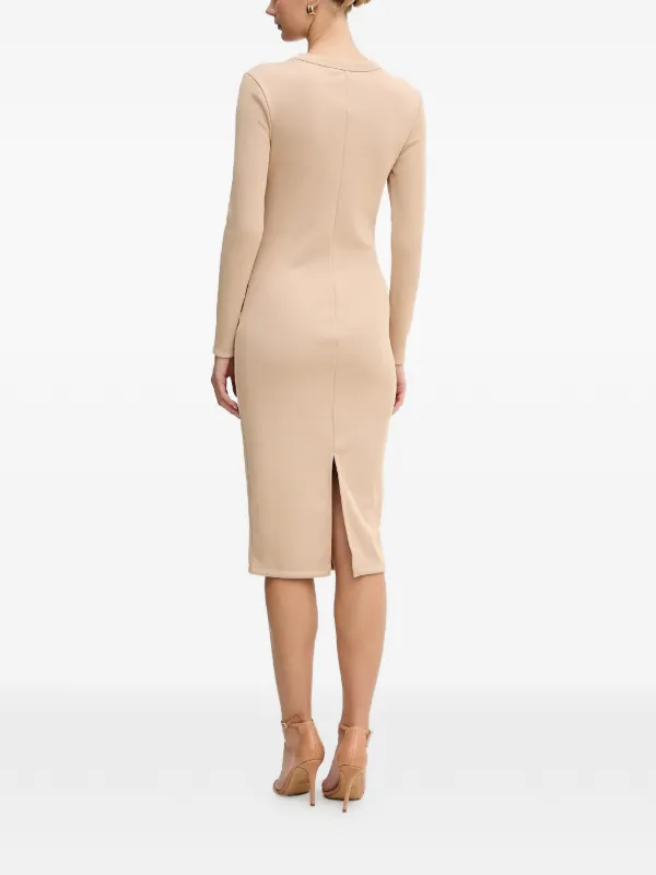 armani exchange cocktail dress Armani Exchange Sleeveless Belted Dress | Blue