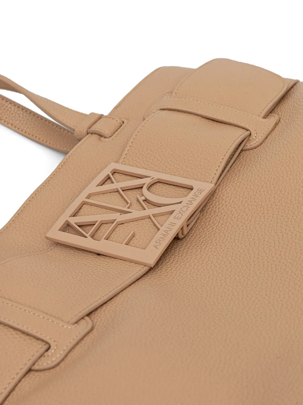 Armani Exchange Shopper verfraaid met ceintuur Beige