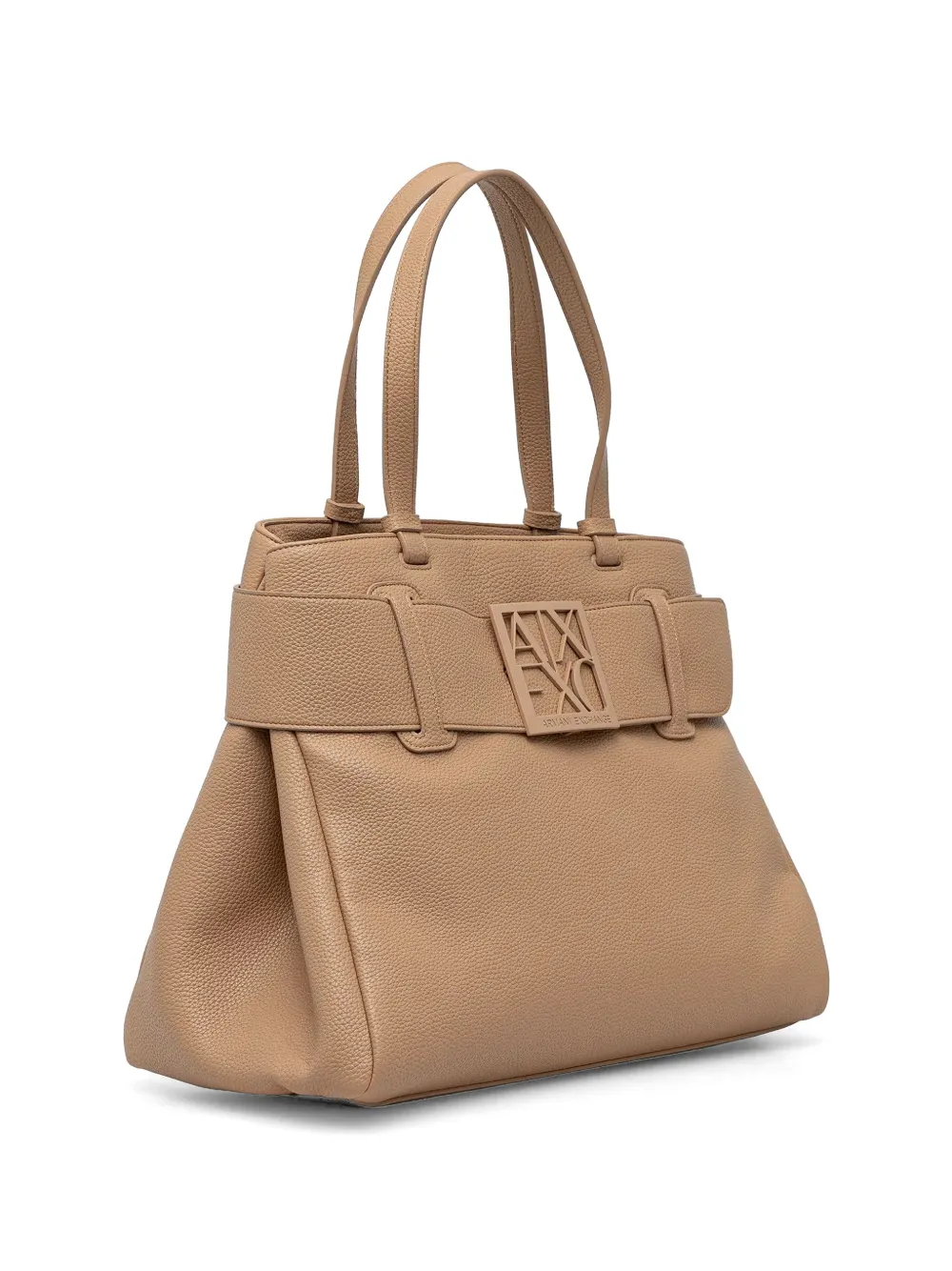  Armani Exchange Belt-embellished Tote Bag - Neutrals 